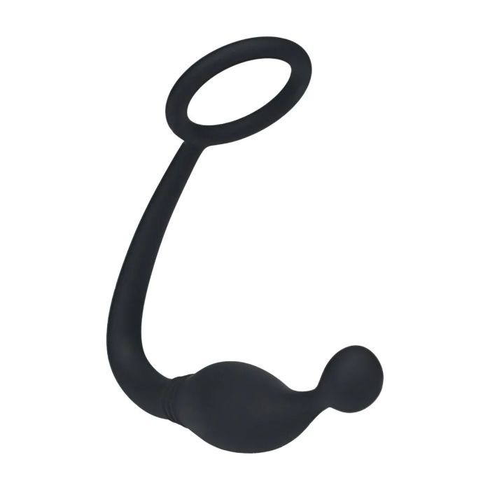 Silicone Cockring met Prostaatstimulator S - Zwart-lvl02-0002blk-silicone-cockring-met-prostaatstimulator-s-zwart-4.jpg