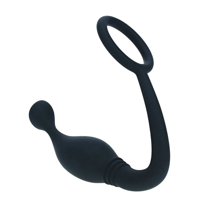 Silicone Cockring met Prostaatstimulator M - Zwart-lvl02-0003blk-silicone-cockring-met-prostaatstimulator-m-zwart-3.jpg