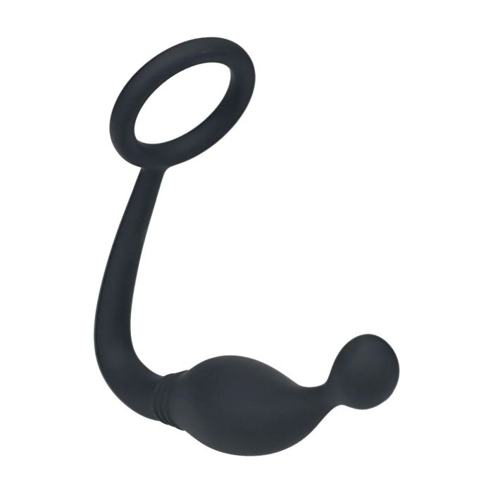 Silicone Cockring met Prostaatstimulator M - Zwart-lvl02-0003blk-silicone-cockring-met-prostaatstimulator-m-zwart-4.jpg