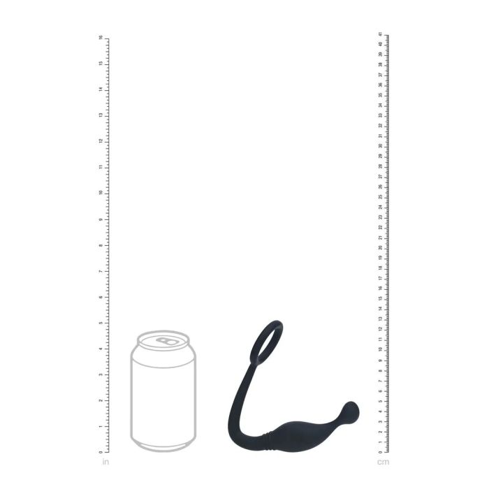 Silicone Cockring met Prostaatstimulator M - Zwart-lvl02-0003blk-silicone-cockring-met-prostaatstimulator-m-zwart-5.jpg