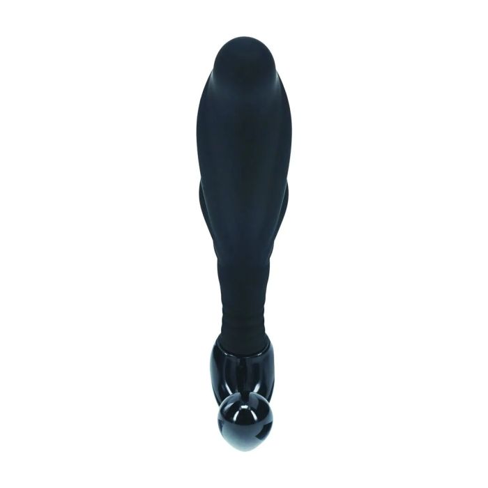 Geribbelde Silicone Prostaat Massager M - Zwart-lvl02-0025blk-geribbelde-silicone-prostaat-massager-m-zwart-4.jpg