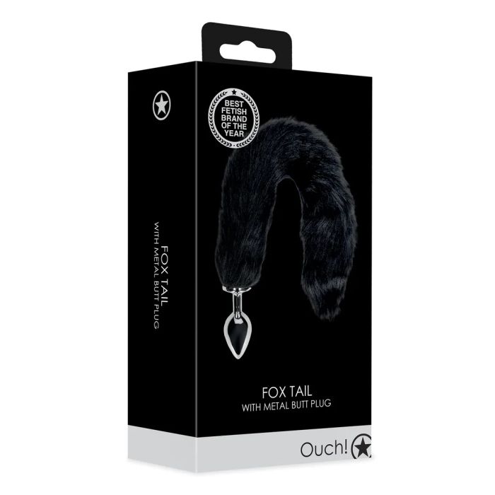 Metalen Buttplug Fox Tail - Zwart-metalen-buttplug-fox-tail-zwart-2.jpg