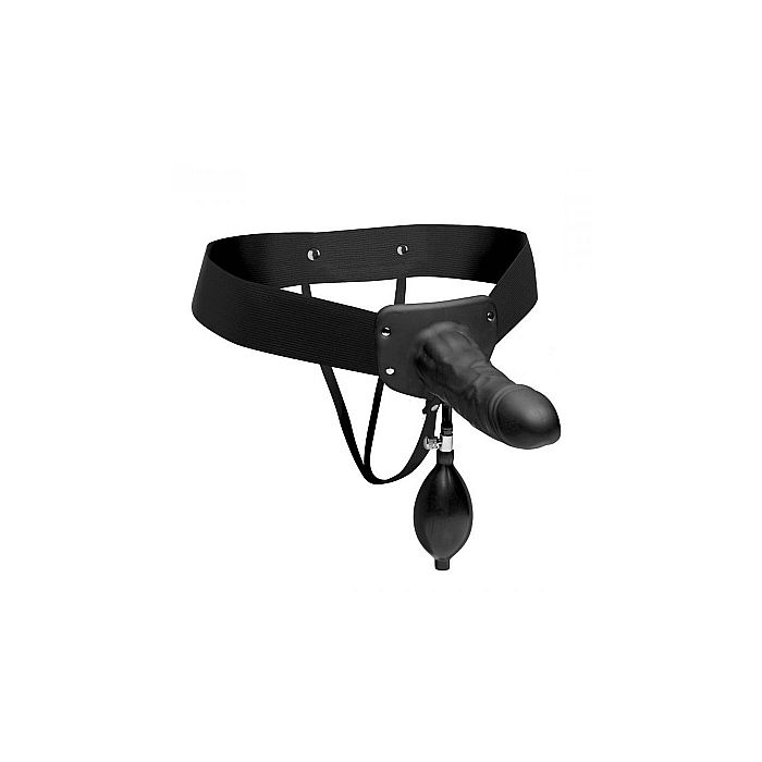 Opblaasbare Holle Strap-on - Zwart-opblaasbare-holle-strap-on-zwart.jpg