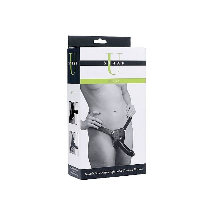 Plena Double Penetration Adjustable Strap on Harness -plena_voorbinddildo_met_dubbele_penetratie-verpakt_1.jpg