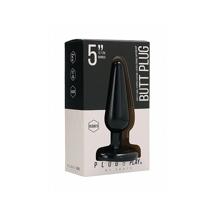 Plug & Play Buttplug Basic Zwart 12.7 cm-plug_play_buttplug_basic_zwart_12-7_cm_verpakt.jpg