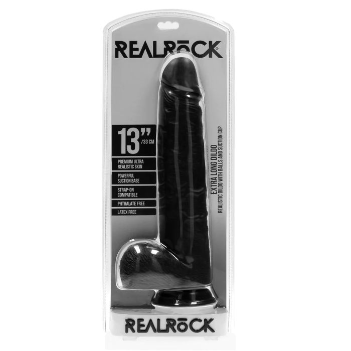 Realistische Dildo Extra Large Recht 33 cm - Zwart-realistische-dildo-extra-large-recht-33-cm-zwart-2.jpg