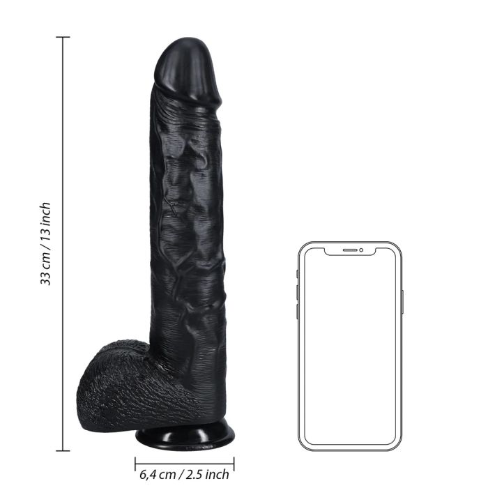Realistische Dildo Extra Large Recht 33 cm - Zwart-realistische-dildo-extra-large-recht-33-cm-zwart-7.jpg