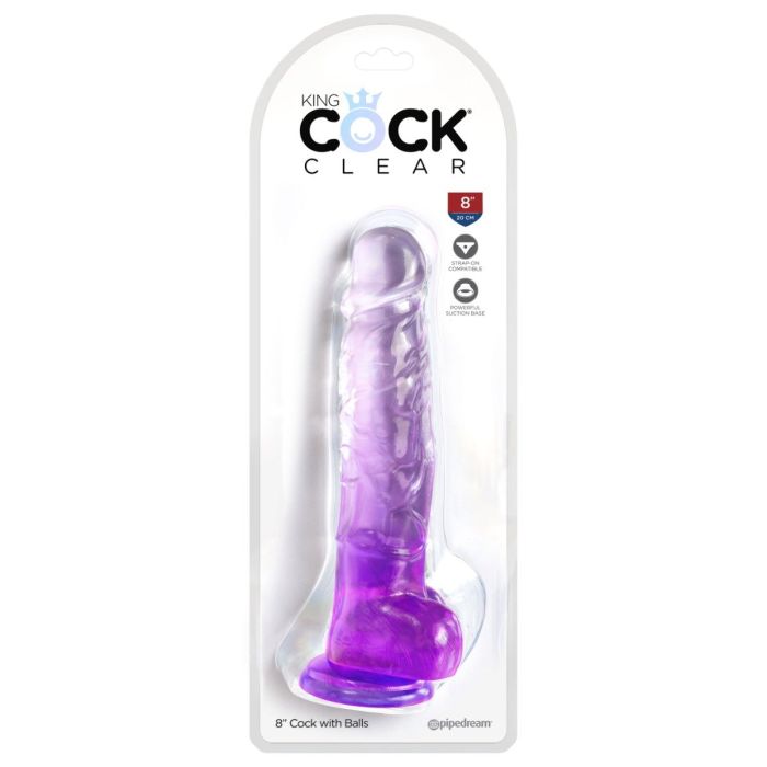 Realistische Dildo King Cock 22 cm - Paars-realistische-dildo-king-cock-22-cm-paars-verpakking.jpg
