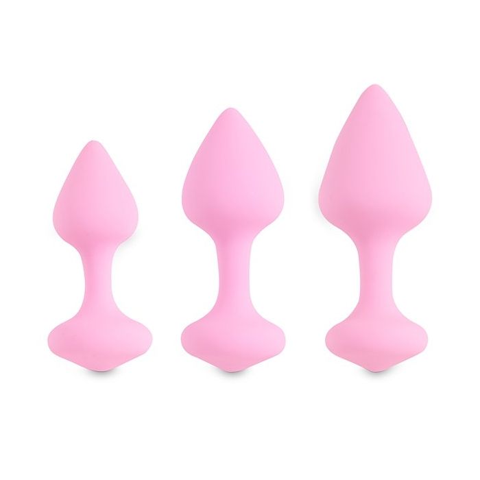 Roze Buttplug Set 3 Stuks - Bibi-roze-buttplug-set-3-stuks-bibi-los.jpg