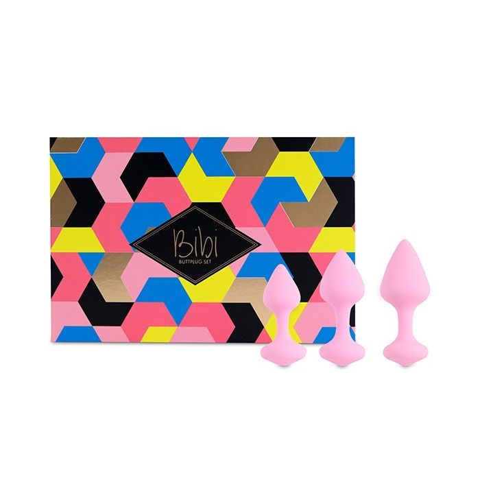 Roze Buttplug Set 3 Stuks - Bibi-roze-buttplug-set-3-stuks-bibi.jpg