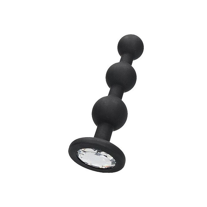 Silicone Beaded Diamond Butt Plug - Zwart-silicone-beaded-diamond-butt-plug-zwart.jpg