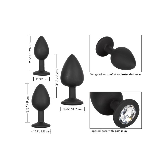 Siliconen Buttplug Set met Zilveren Steen-siliconen-buttplug-set-met-zilveren-steen-afm.jpg