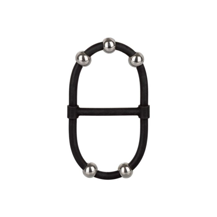 Siliconen Cockring met Beads - Zwart (OP=OP)-siliconen-cockring-met-beads-zwart-los.jpg