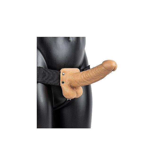 Strap On met Holle Dildo 18 cm - Licht Getint-strap-on-met-holle-dildo-24-5-cm-licht-getint-3.jpg