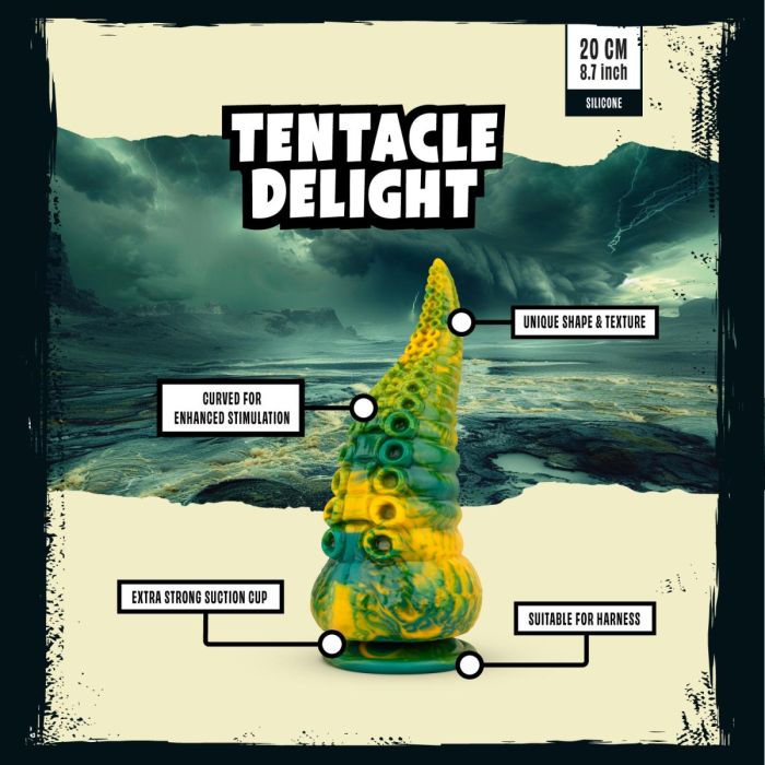 Tentakel Dildo Mythical Mates - Groen/Geel-tentakel-dildo-mythical-mates-groen-geel-5.jpg