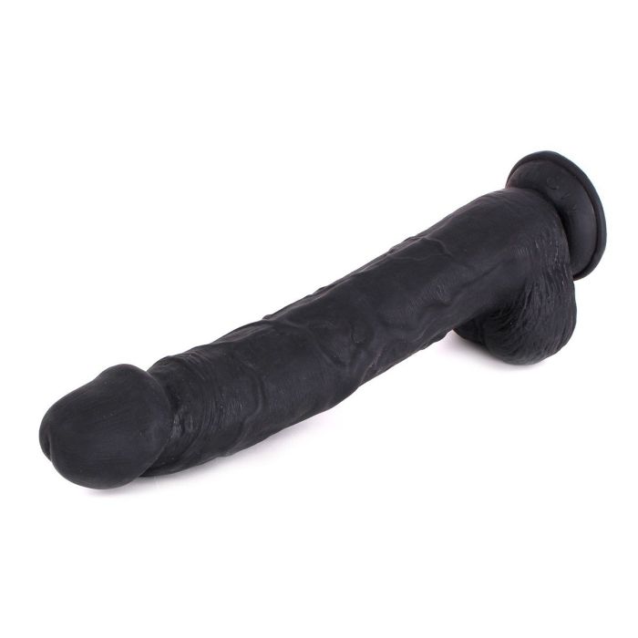Zwarte Realistische Dildo met ZUignap COX - 34.5 cm-zwarte-realistische-dildo-met-zuignap-cox-34-5-cm-liggend.jpg