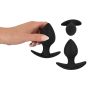 3-Delige Anaal Trainer Set - Zwart-3-delige-anaal-trainer-set-zwart-hand.jpg