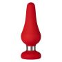 Buttplug F-21 Tear Drop Large - Rood