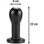 X-MEN XXL Buttplug Conehead - Zwart-lusty-xxl-buttplug-conehead-afmetingen.jpg