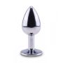 Zilveren Starter Buttplug met Siersteen - Roze - S-zilveren-starter-buttplug-met-siersteen-staand.jpg