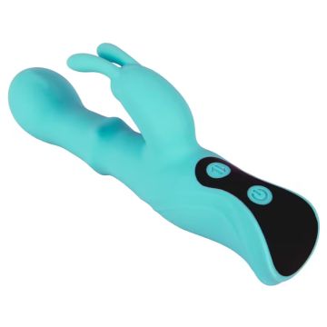 Beau Coeur Rabbit Vibrator met Schuifring Oriven - Blauw
