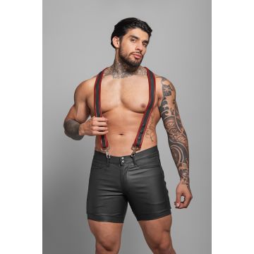 Dale Mas Biker + Eco Suspenders - Zwart/Rood