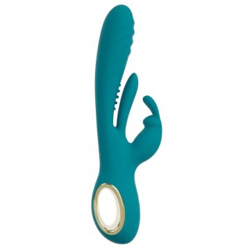 Rabbit Vibrator met Stootfunctie - Blauw