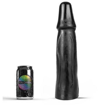 Dark Crystal Zwarte  XXL Dildo Riley - 34 cm-riley-zwart-los.jpg