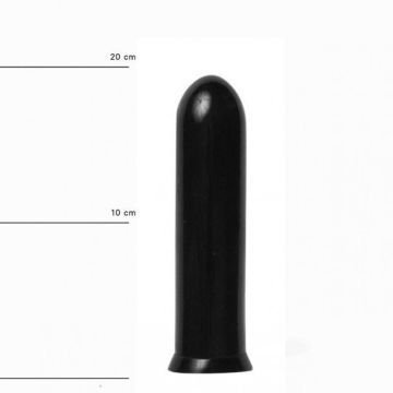 Zwarte anaal dildo 19.5 cm