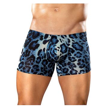 Short Heren Panterprint - Blauw