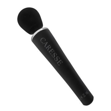Compact Wand Vibrator CARESSE - Zwart