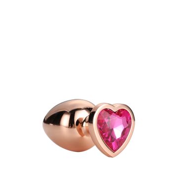 Gouden Buttplug met Roze Hart