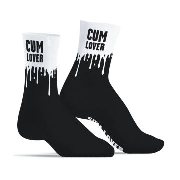 SneakXX Sneaker Sokken CUM LOVER One Size - Zwart