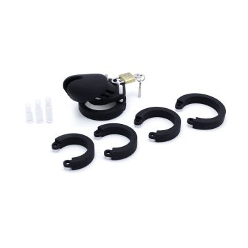 Kiotos Silicone Adjustable Kuisheidskooi - Zwart