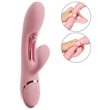 Beau Coeur Rabbit Vibrator met Triltong Avenor - Roze
