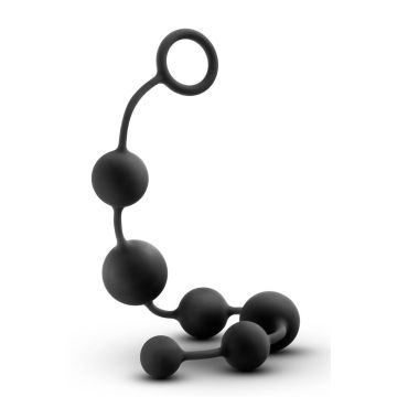 Siliconen Anal Beads Anal Adventures - Zwart