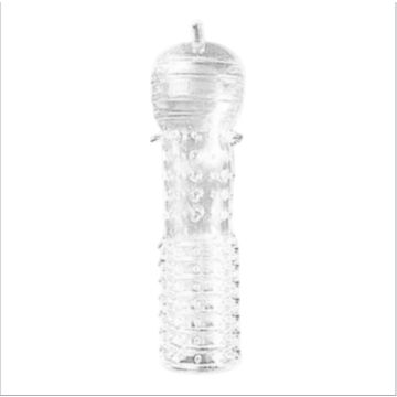 LoveSecret Penis Sleeve 04 Ribbed Transparant - 12.5 cm