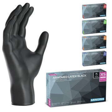 Latex Wegwerphandschoenen Zwart - 100 stuks