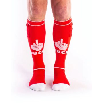 BRUTUS Fuck Partysokken - Rood/Wit