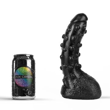 Dark Crystal Zwarte Dildo met Noppen David - 23 cm-david-zwart.jpg
