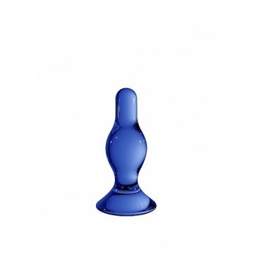 Glazen Buttplug Classy - Blauw