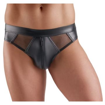 Svenjoyment Wetlook Slip - Zwart