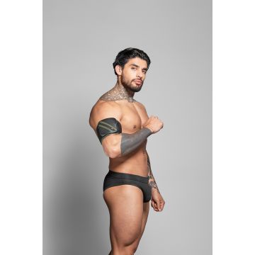 ROK Biker Bicep Bandje - Zwart/Groen