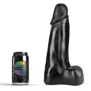 Dark Crystal Zwarte Dildo met Gladde Schacht Matias - 28 cm-matias-zwart.jpg