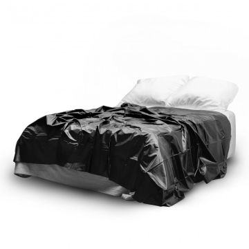 Hoeslaken Vinyl - Zwart