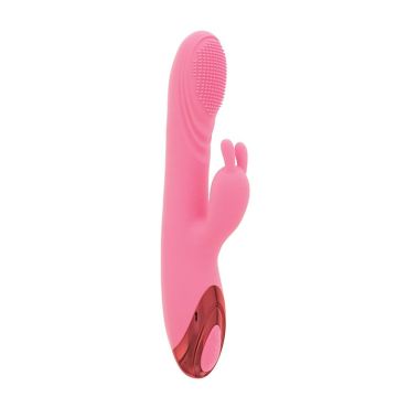 Verwarmende Rabbit Vibrator met Geborstelde Kop
