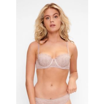 LingaDore Strapless Balconette BH - Bark Elegance