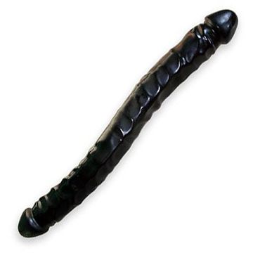 Domestic Partner Double Dildo U-Boat Banger Zwart - 44 cm