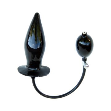 Opblaasbare Buttplug - Zwart L