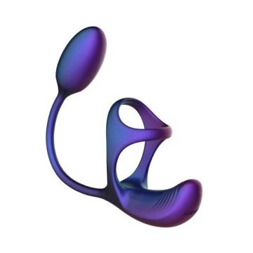 Hueman Cockring met Vibrerend Ei - Paars